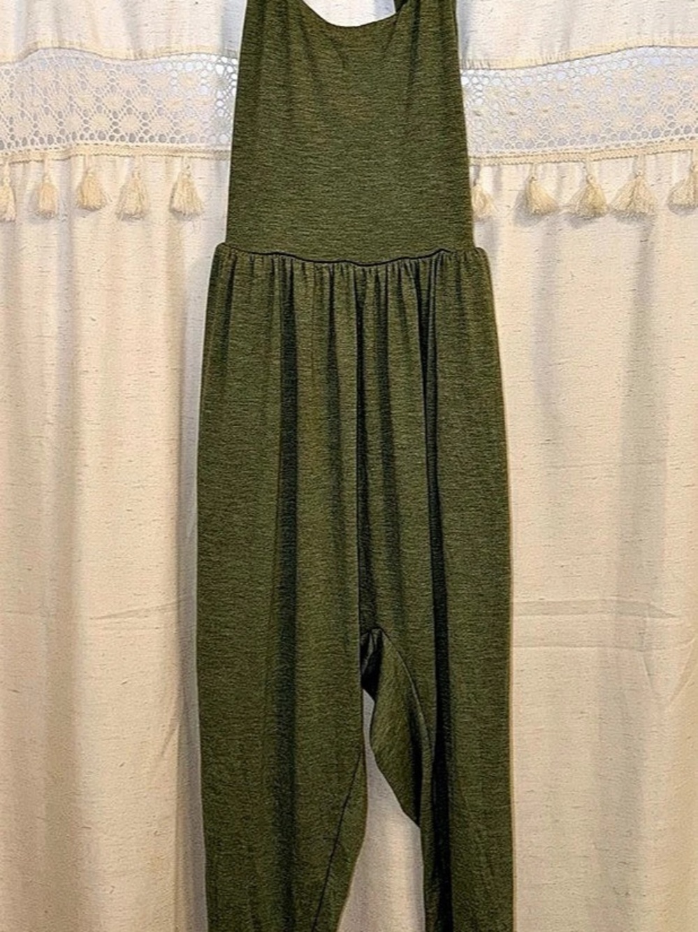 Halara Casual Jumpsuit with Pockets-Easy Peezy Edition Green